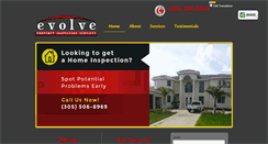 Desktop Screenshot of evolveinspections.com